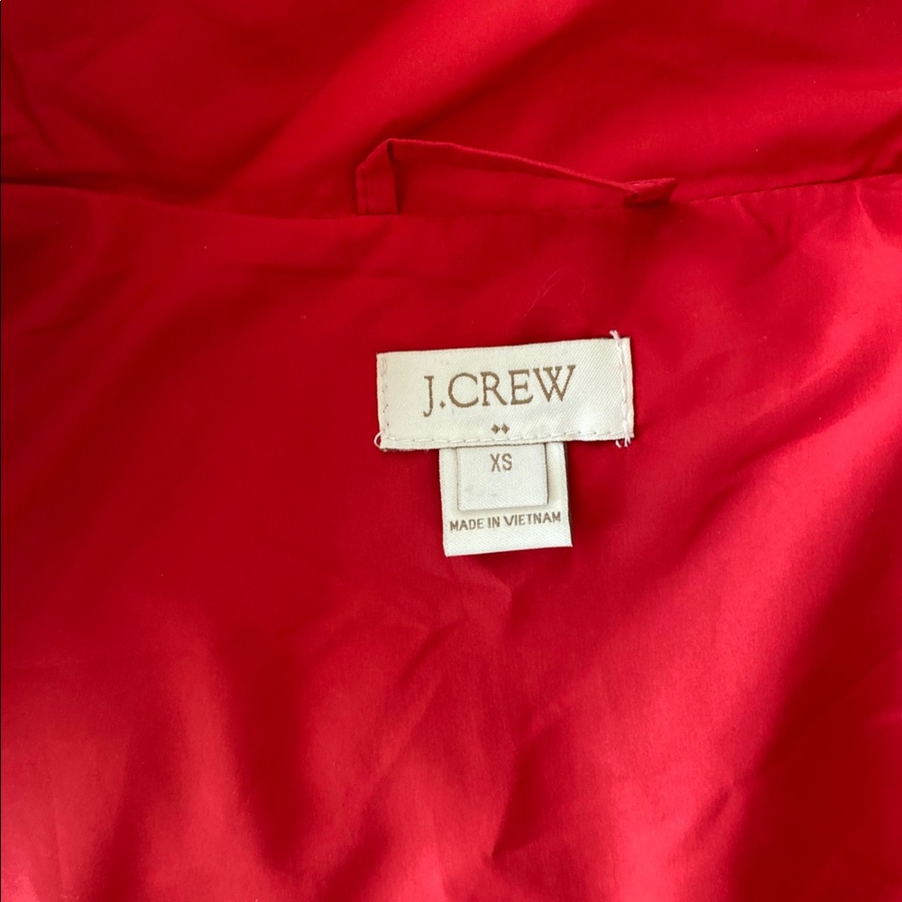 Red JCrew Puffer Vest - Picture 2 of 3